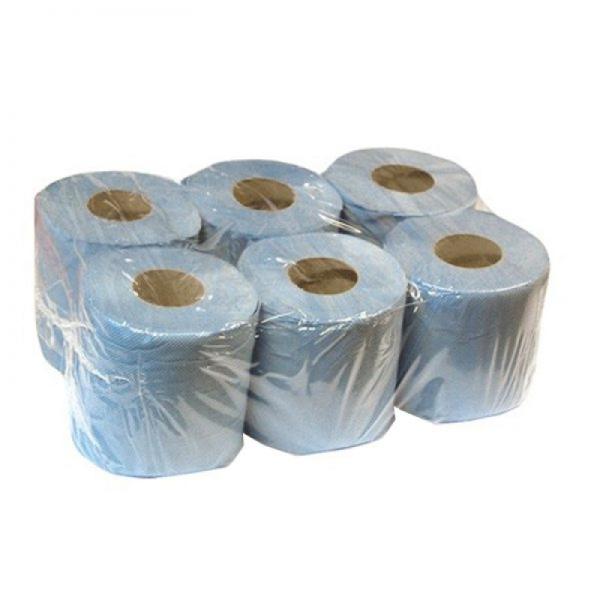 80m Blue Roll Centrefeed x6