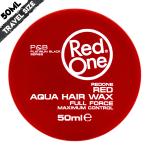 Redone Aqua Hair Wax Red 50ml | Travel Size | Strawberry Scent | Strong Holding Effect | Men and Women Hair Wax