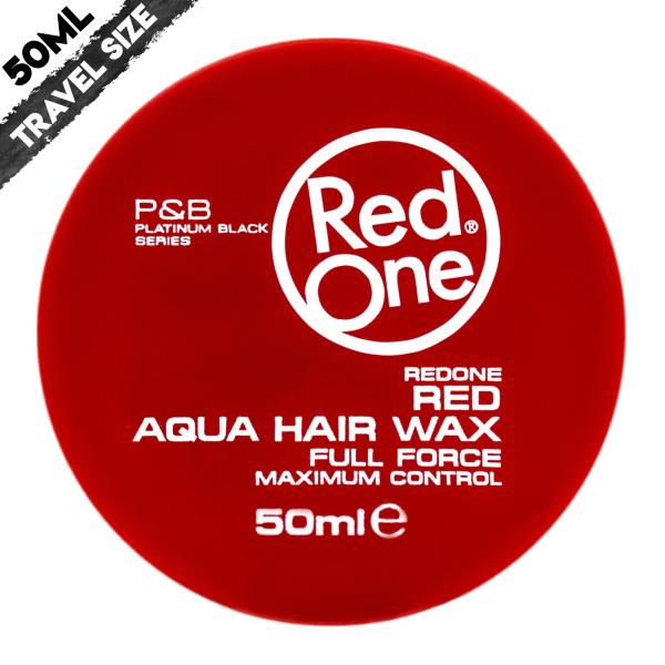 Redone Aqua Hair Wax Red 50ml | Travel Size | Strawberry Scent | Strong Holding Effect | Men and Women Hair Wax