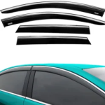 Chrome Car Wind Deflector Set for Hyundai Tucson 2021 Onwards – Rain Guard 4 pcs