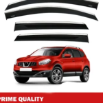 Chrome Car Wind Deflector Set for Nıssan Qashqai 2007-2013 – Rain Guard 4 pcs