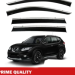 Chrome Car Wind Deflector Set for Nıssan X-Trail 2014-2023 – Rain Guard 4 pcs