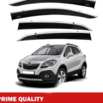 Chrome Car Wind Deflector Set for Opel Mokka 2012-2023 – Rain Guard 4 pcs