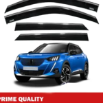 Chrome Car Wind Deflector Set for Peugeot 2008 2020 Onwards – Rain Guard 4 pcs