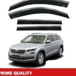 Chrome Car Wind Deflector Set for Skoda Kodiaq 2017 Onwards – Rain Guard 4 pcs