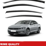 Chrome Car Wind Deflector Set for Vw Passat B8 Saloon 2014-2020 Rain Guard 4 pcs
