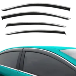 Chrome Car Wind Deflector Set for Vw Passat B8 Saloon 2014-2020 Rain Guard 4 pcs