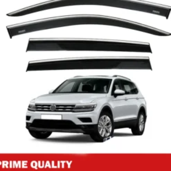 Chrome Car Wind Deflector Set for Vw Tiguan 2016-2021 Onwards – Rain Guard 4 pcs