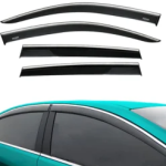 Chrome Car Wind Deflector Set for Vw Tiguan 2016-2021 Onwards – Rain Guard 4 pcs