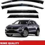 Chrome Car Wind Deflector Set for Vw T-Roc 2019 Onwards – Rain Guard 4 pcs