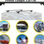 Roof Rack Cross Bars Compatible with Volkswagen Caddy 2015-2020, Fits Raised Roof Rails with Gap to Car Roof, Ideal Rail Carrier for Roof Tents, 4-Piece Silver