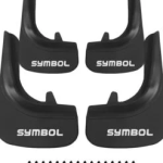 Car Mud Flaps Kit For Renault Symbol / Thalia Rubber Splash Guards 4 PCS