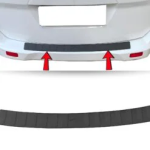 Rear Bumper Protector Guard for Toyota Proace City Verso 2020+ ABS Plas 900X80MM