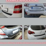 Rear Bumper Protector Guard for VW Jetta 2019 + ABS Plastic 750X60MM