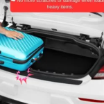 Rear Bumper Protector Guard for Renault Megane 2017-2024 ABS Plastic 750X60MM