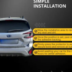 Rear Bumper Protector Guard for Mazda 6 2014-2019 ABS Plastic 900X80MM