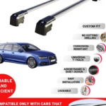 Axenture Lockable Roof Bars For Audi A6 Avant (C7) 2011-2018