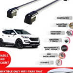 Axenture Lockable Roof Bars For Hyundai Santa Fe (DM) 2013-2018