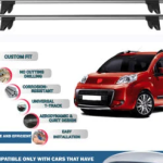 Car Roof Rack Cross Bars for Fiat Fiorino/Qubo 2007-2023 Kayak Roof Rack 4 Pcs GR