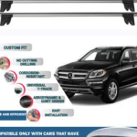 Lockable Car Roof Rack Cross Bars for Mercedes Benz Gl-Class X166 2013-2016, Fits Raised Roof Rails with Gap to Car Roof, Ideal Rail Carrier for Kayak Roof Rack, 2-Piece Grey