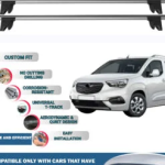 Car Roof Rack Cross Bars for Opel Combo E 2019-2023, Kayak Roof Rack 4 Pcs Grey