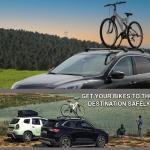 Universal lockable car bike rack Roof-Mounted Bike Carrier for 1 Bicycle silver