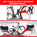 Universal lockable car bike rack Roof-Mounted Bike Carrier for 1 Bicycle silver