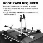 Universal lockable car bike rack Roof-Mounted Bike Carrier for 1 Bicycle silver