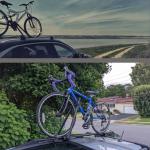 Universal lockable car bike rack Roof-Mounted Bike Carrier for 1 Bicycle silver
