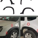 For Dacia Duster 2010-2017 ABS Fender & Door Moulding Body Kit Off-Road Model 12 Pcs