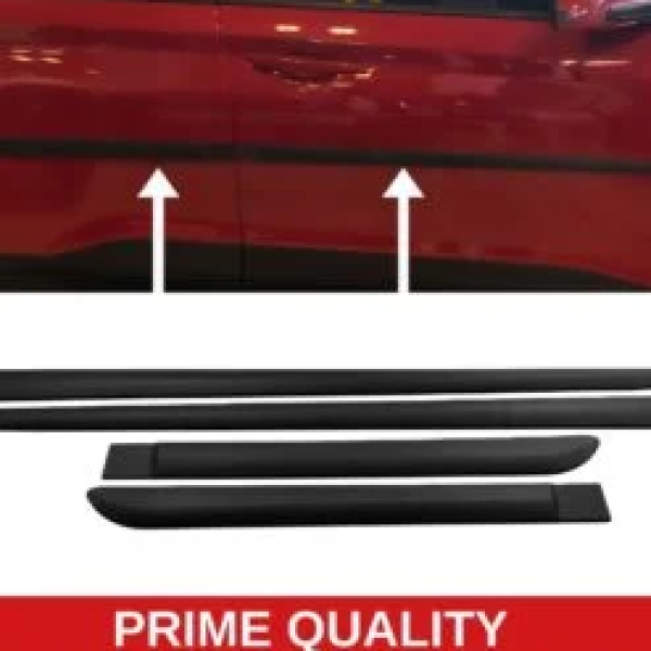 Car Side Door Protector Strip Mouldings For Vauxhall Astra-Trim Body Kit Black