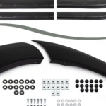 For Dacia Duster 2010-2017 ABS Fender & Door Moulding Body Kit Off-Road Model 12 Pcs