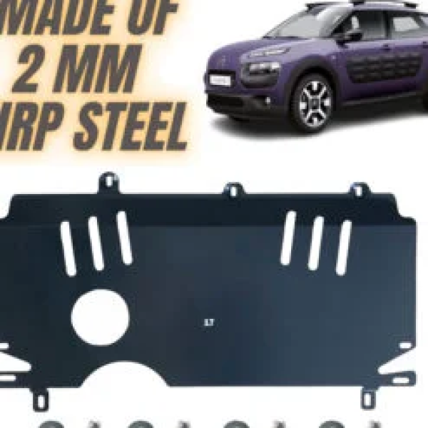 Steel Under Engine Cover for Citroen C4 Cactus 2014-2017: Skid Plate Undertray