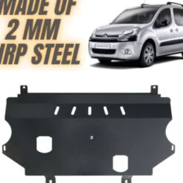 Steel Under Engine Cover for Citroen Berlingo 2008-2020: Skid Plate Undertray