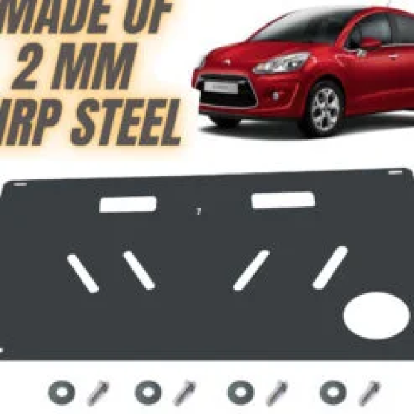 Steel Under Engine Cover for Citroen C3 2009-2016: Skid Plate Undertray