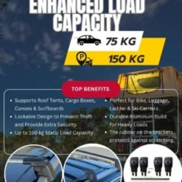 Axenture Lockable Roof Bars For Hyundai Tucson (LM) 2013-2021