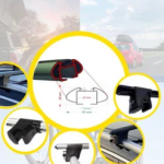 Car Roof Rack Cross Bars for Citroen Berlingo 2008-2018 Kayak Roof Rack 4 Pcs Black