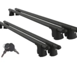 Lockable Car Roof Rack Cross Bars for Vw Caddy Maxi Life 5D 2007-2015 4 Pcs Black