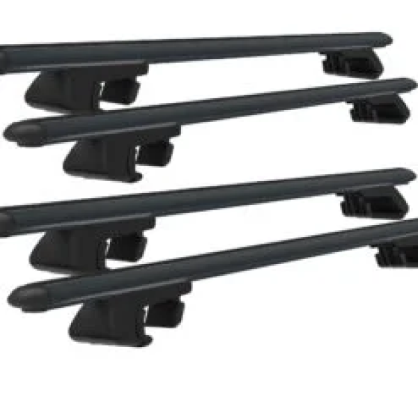 Roof Rack Cross Bars Compatible with Citroen Berlingo Multispace 5D 2008-2018, Fits Raised Roof Rails with Gap to Car Roof, Ideal Rail Carrier for Roof Tents, 4-Piece Black