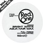 Redone Aqua Hair Wax Bright White 50ml | Travel Size | Peach Scent | Strong Holding Effect | Men and Women Hair Wax