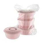 3 Pcs Storage Container with Round Lid 1 lt.