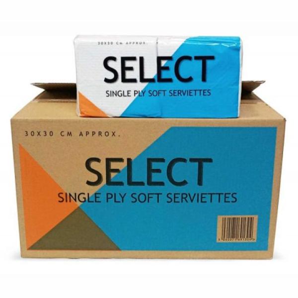 1Ply 30×30 Serviettes Tissue x5000