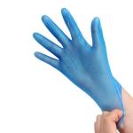 Blue Vinyl Powder Free Medium Gloves x100